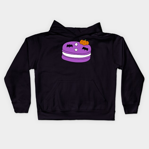 Halloween Macaroon Kids Hoodie by saradaboru